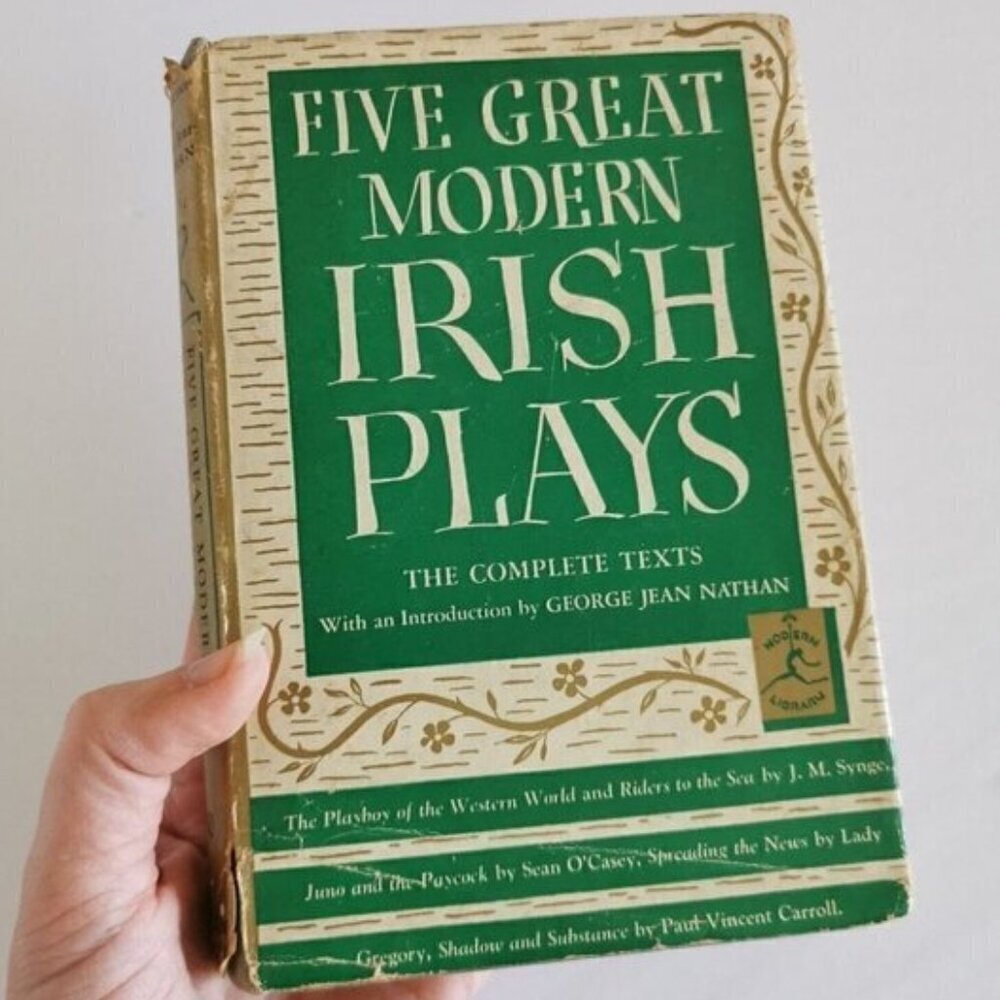 1941 Five Great Modern Irish Plays Book w/DJ Modern Library
